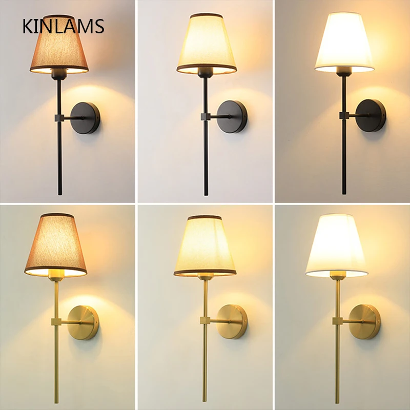 

Nordic Wall Lamp Living Room Background Wall Light American Aisle Corridor Bedroom Bedside Lamp Wall Sconce Balcony TV Lighting