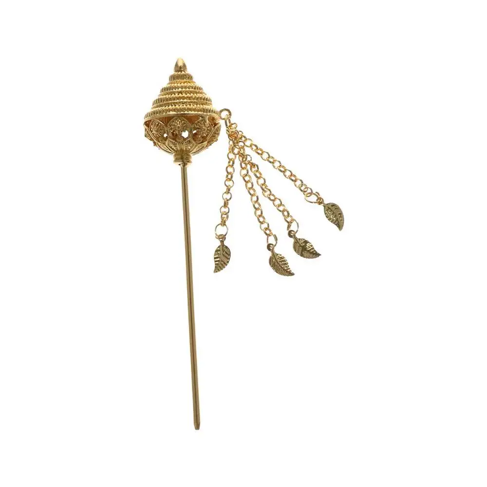 

Leaf Ethnic Costume Accessories Girl Hair Accessories Thai Headdress Metal Hair Sticks Tassels Hairpin Ancient Style Headwear