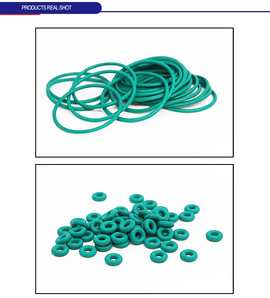 Dicke CS3,5mm Grüne FKM Fluorkautschuk O-Ringe Dichtungen Dichtscheiben Temperaturbeständig Verschleißfest O-Ring – Detail 1