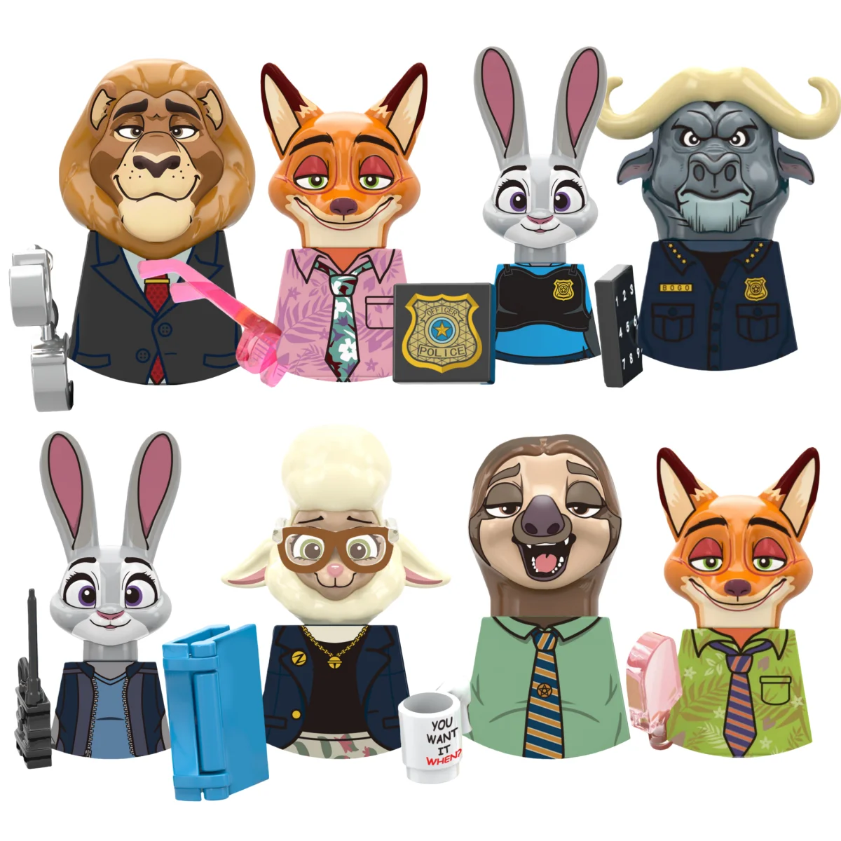

Blind Box RT8012 Hot Movie Series Mini Action Figures rabbit Comic Models Building Blocks Bricks Creative Accessories Gitfs Toys