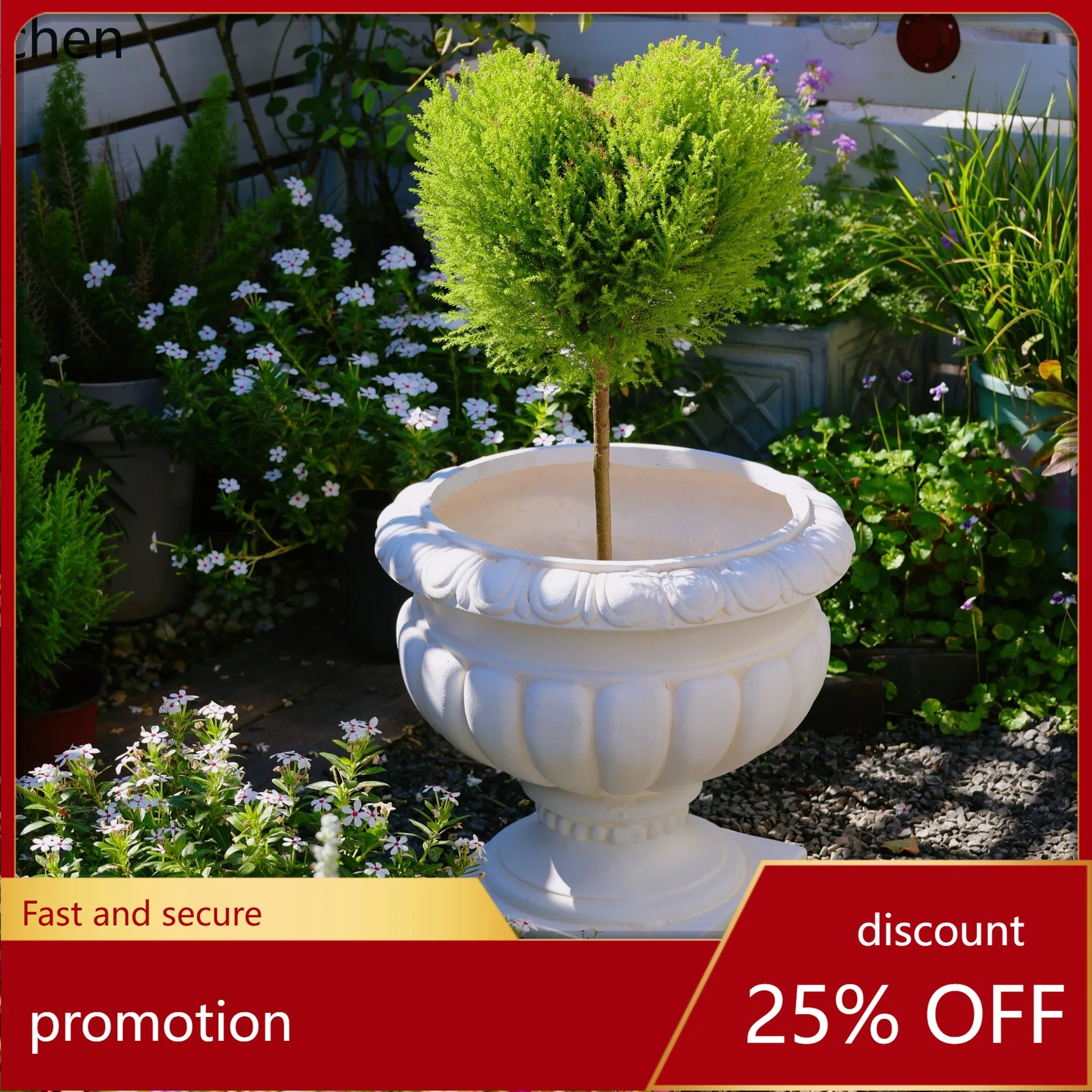 

HT Foreign Trade Factory Direct Wholesale Roman Column Roman Pumpkin Flower Pot Garden Decoration Ornament Craft