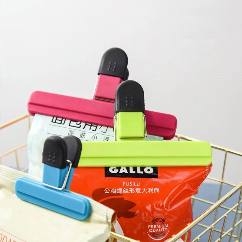 1/3Pcs Portable Large Chip Bag Clips Plastic Assorted Sizes Food Snack Seal Sealing Clip Sealer Clamp Kitchen Storage Accessorie