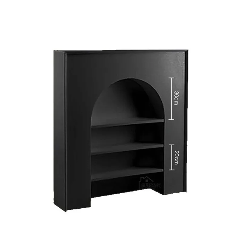 Modern simple entrance fireplace French decorative cabinet background wall Nordic entrance entrance corridor display locker