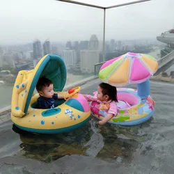 Foreign trade specializes in cross-border inflatable water toys large car horn boat rattle sunshade water seating