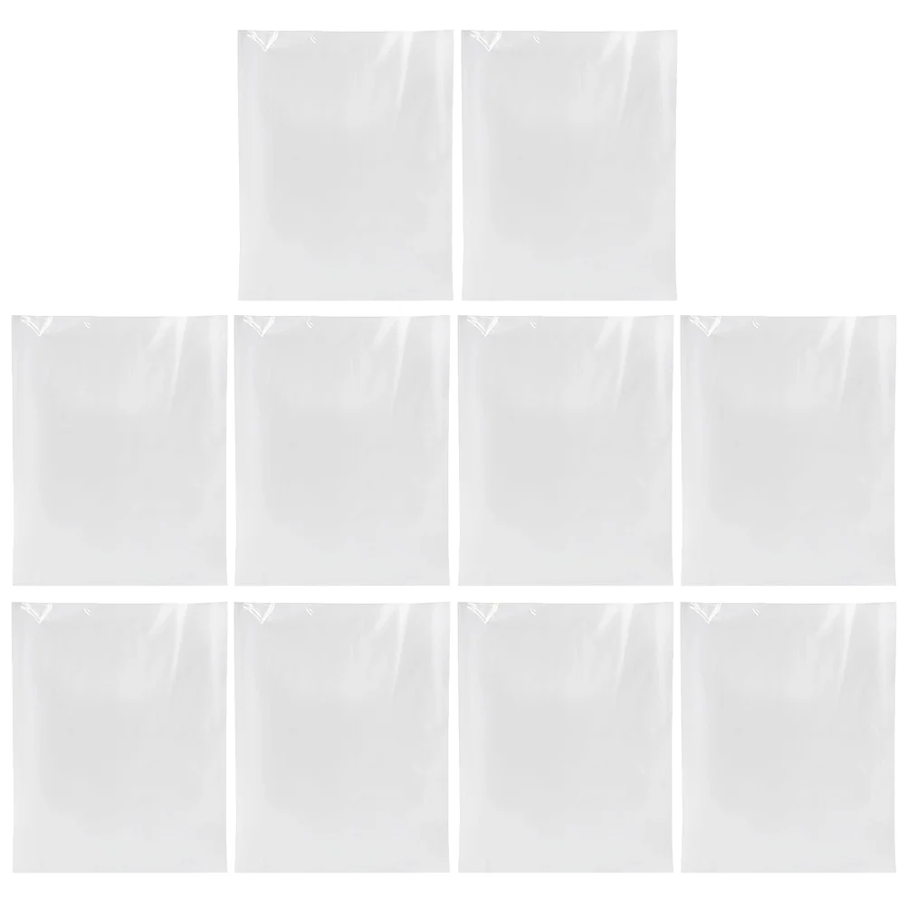 10 Pcs Extra Large Transparent Plastic Storage Bag Giant Quilt Cloth Bags Clothes Pouches Versatile Household