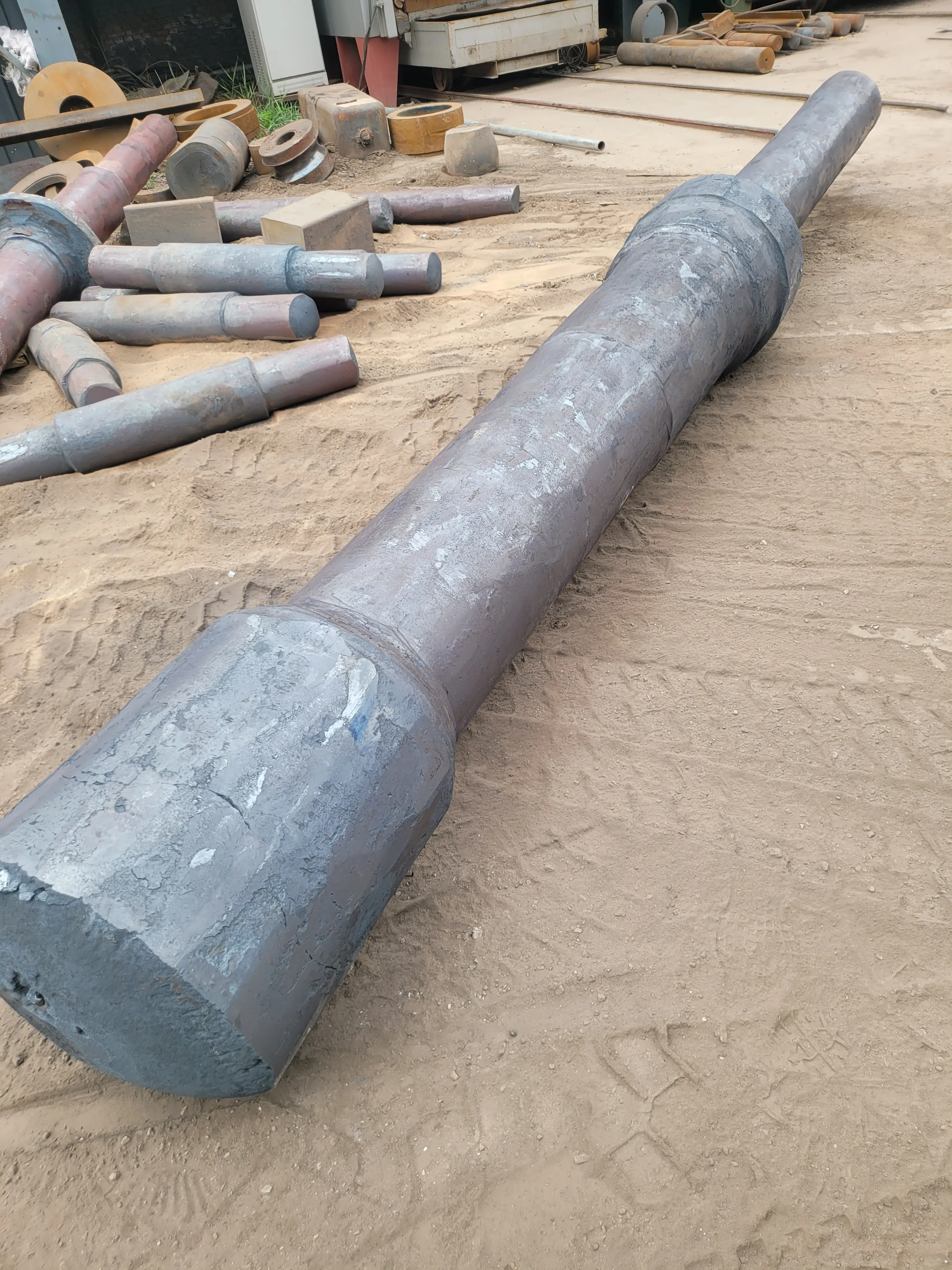 شفة تزوير من الفولاذ المقاوم للصدأ مخصصة دقيقة ساخنة مزورة مع عمود طويل ممتاز مقاوم للتآكل أكثر من 1200 مم #5