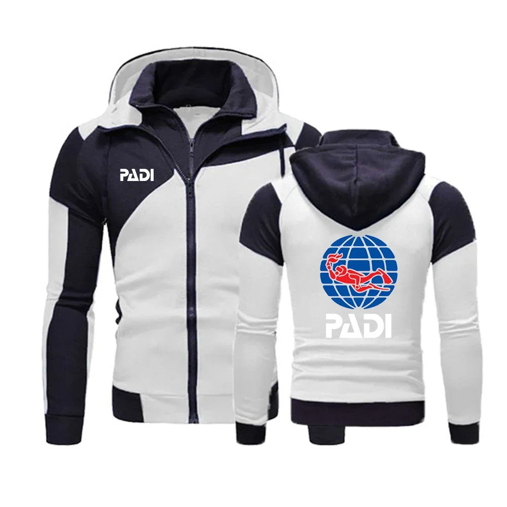 2023 Nieuwe Printmannen Scuba Driver Padi Lente Herfst Truien Met Lange Mouwen Mode Sportkleding Man Rits Hoodies Jas Tops