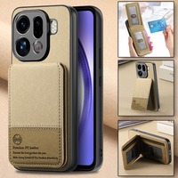 Flip Wallet Card Slot Stand Holder Case For OPPO Find X9 Pro PU Leather Magnetic Shockproof Bracket Cover For Find X 9 X9Pro