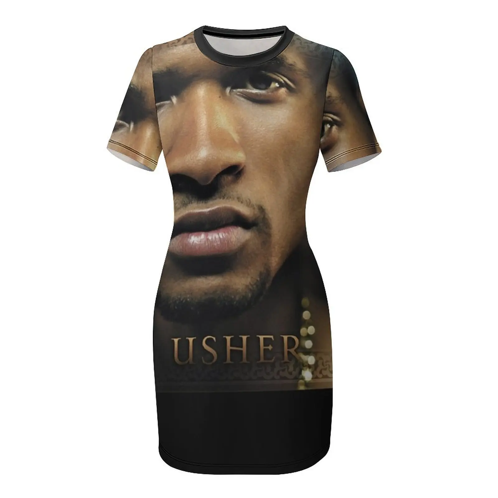 Usher confessões clássico camiseta vestido de manga curta roupa de festival feminino vestido de noite de luxo mulher para casamento