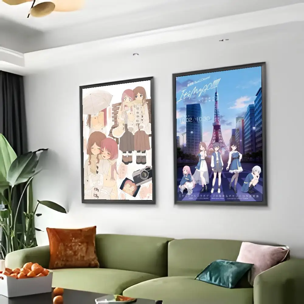 حلم الفرقة الكرتون بانج! إنه MyGO! !-ملصق الموسيقى غطاء وسادة مضاد للغبار بسحاب غير مرئي حريري قصير من القطيفة غطاء وسادة أريكة #5