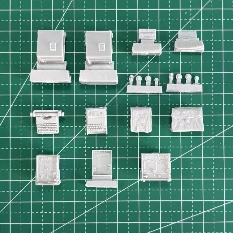 Kit ensamblado de modelo de resina fundida a escala 1/35, conjunto de Radio alemana de la Segunda Guerra Mundial, modelo de escena sin montar y sin pintar, sin hoja grabada