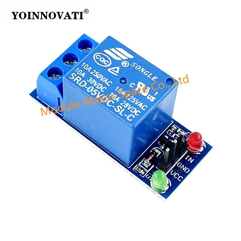 

5V Low Level Trigger One 1 Channel Relay Module DC AC 220V Interface Relay Board Shield LED Indicator for Arduino