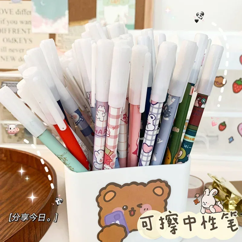 Various Patterns Erasable Gel Pens Fine Tip 0.5mm Smooth Writing Student Creative Set Easy Correct for Notes Art Stationery