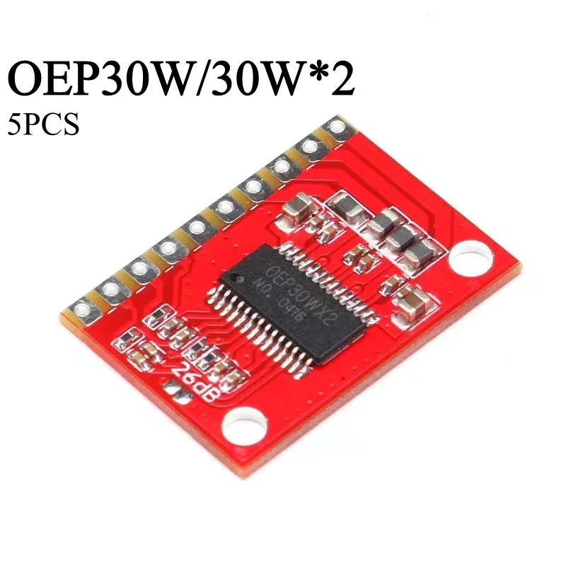 5PCS Audio Amplifier Board Module DIY Speaker D-Class Mono/Stereo Amplifier 30W/30W*2