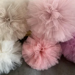 5 sztuk Tulle pom pom garland różowy wesele dekoracji Tutu Garland,baby shower urodziny uroczystości pokój Déco zaopatrzenie firm