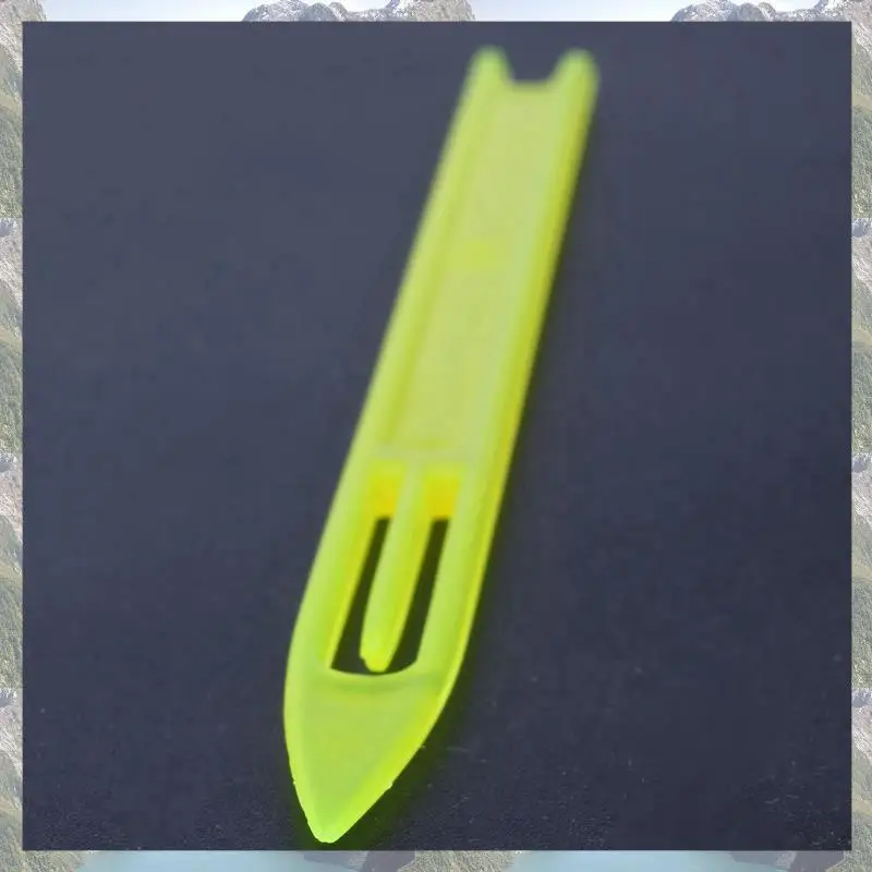 2025 Trend 30 Pcs Yellow Plastic Fishing Net Repair Needle Shuttles Bobbin 2