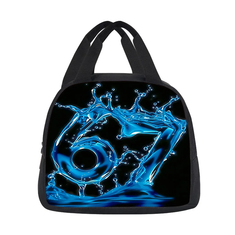 67 letter lunch bag with cartoon print and high appearance, the best school for students, a companion for office workers