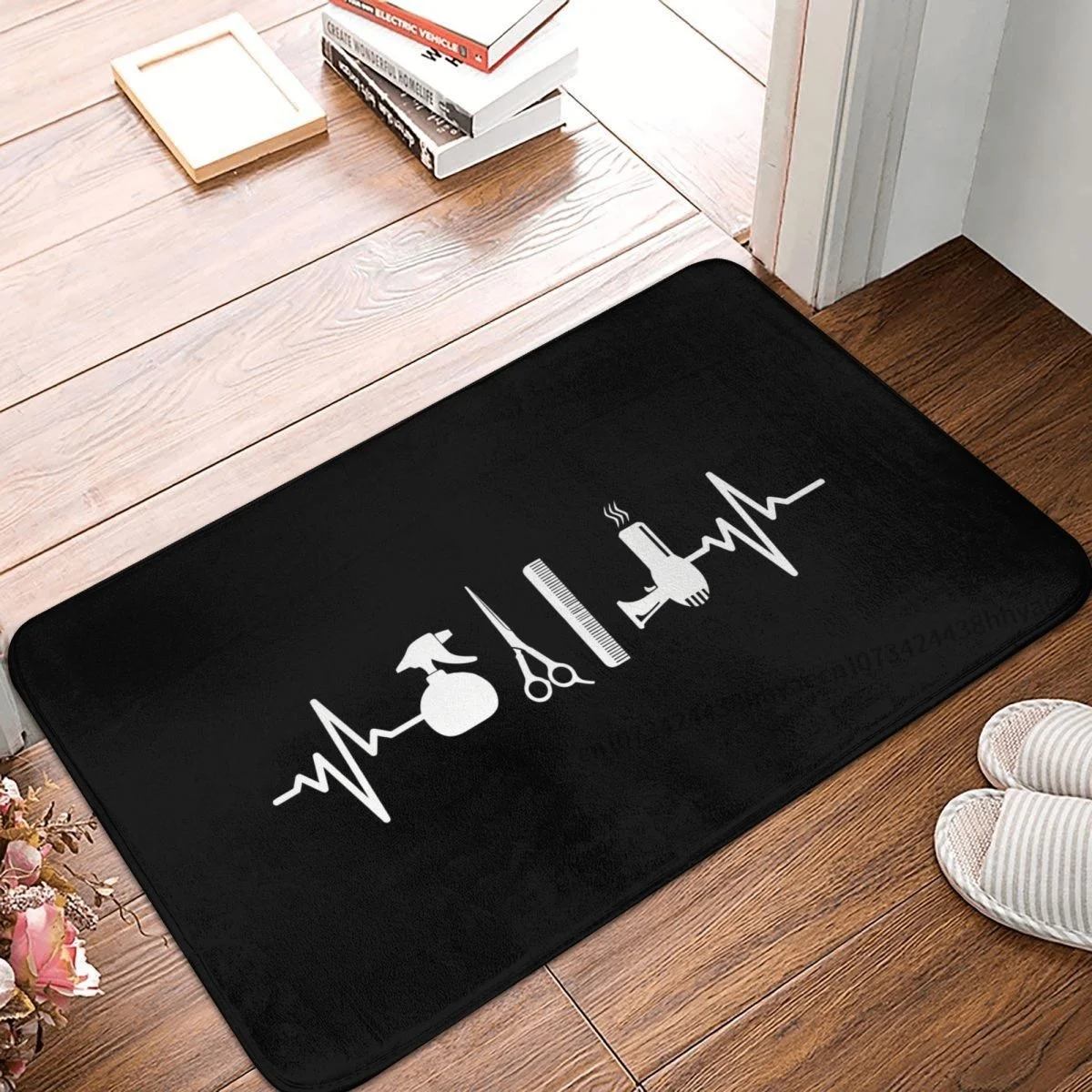 

Salon Life Bath Non-Slip Carpet Hairstylist Flannel Mat Welcome Doormat Floor Decor Rug