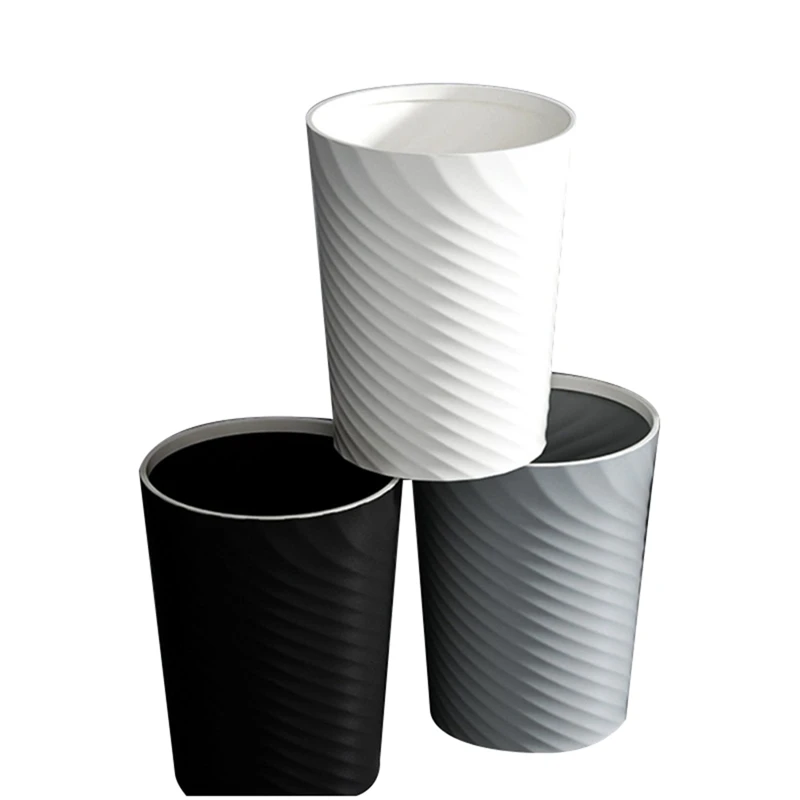 

Мусорный бак для ванной комнаты, небольшой мусорный бак с мешком для мусора, пластиковый мусорный бак, круглый мусорный бак для ванной комнаты, кухня, 3 шт.