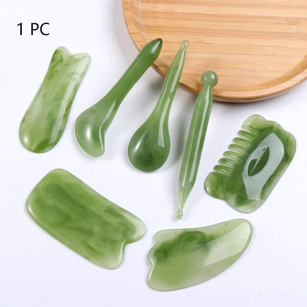 

Portable Health Care Eye Face Neck Care Facial Relaxing Natural Resin Gua Sha Board Facial Massage Tool