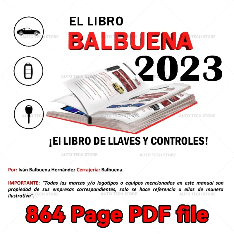 2023 Balbuena Full Page 864 Excellent Manual For Locksmiths The Book Of Keys And Control Spanish Ei Libro De Llaves Y Controles