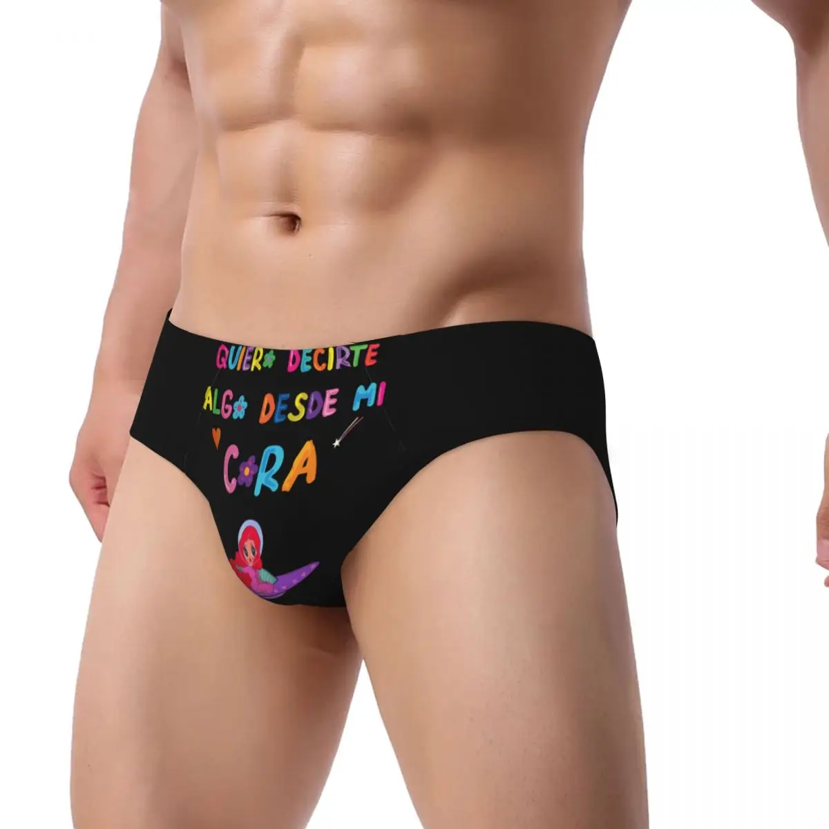 Custom Men Colombian Music Singer Karol G Tropicoqueta Panties Underwear Male Breathable Briefs Underpants