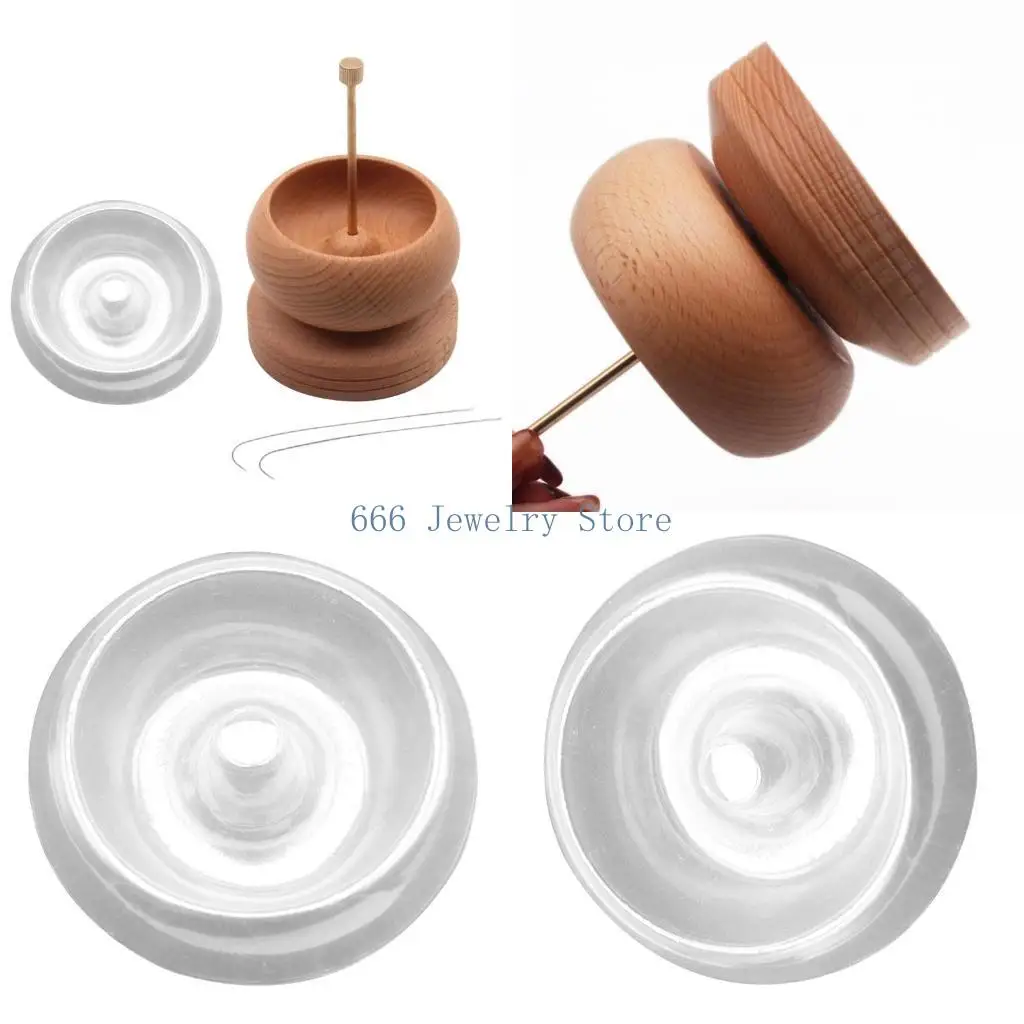 

F2TD Beads Loader Holders Spare Parts Durable and Sturdy Bead Spinner Bowl for Fringe Multistrand Fringe Necklace Maker
