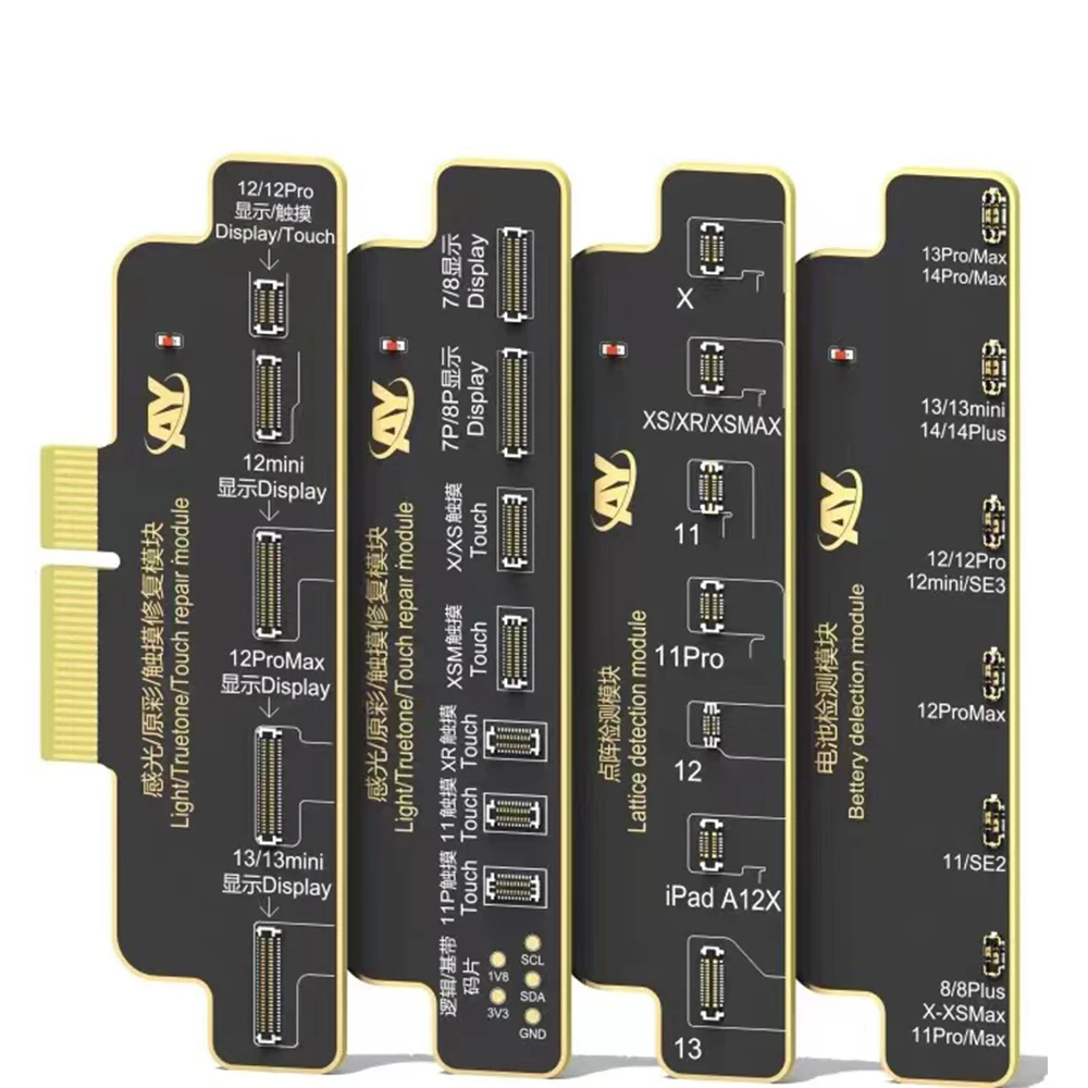 AY A108 Dot Matrix Recovery Programmer Flex Cable No Soldering For iPhone Xs 11 12 13 14 Pro Max Battery TrueTone FaceID Repair