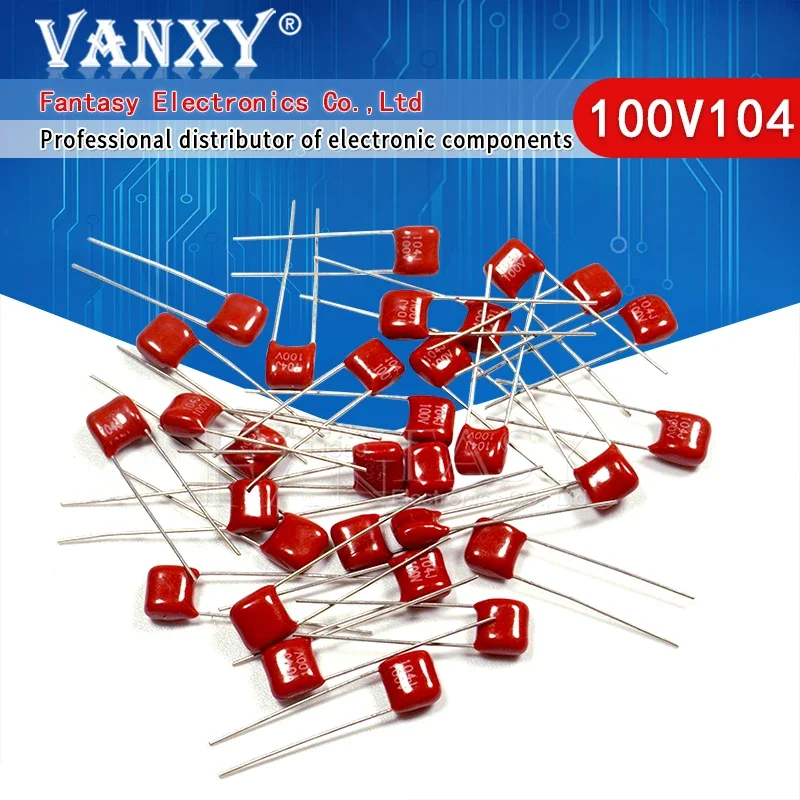 Condensateur 100VcommencerJ 100NF 0.1UF 100V 104 CBB 101 102 103 105 221 224 471 472 473 474 683 1NF 10NF 1UF 100dissolve 470NF, 20 pièces