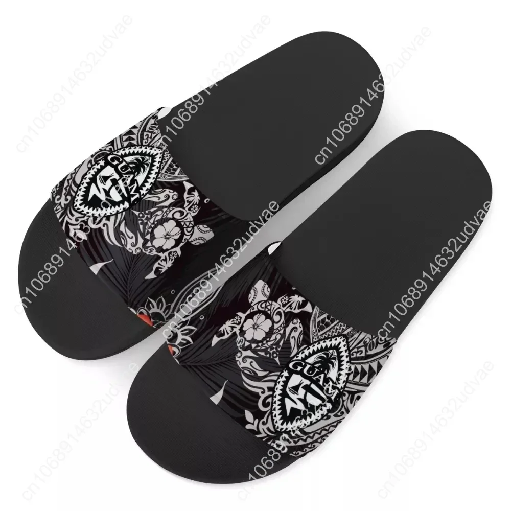 Polynesian Samoan style slippers for men and women printing fashion beach shoes indoor home One piece open-toe style sandals