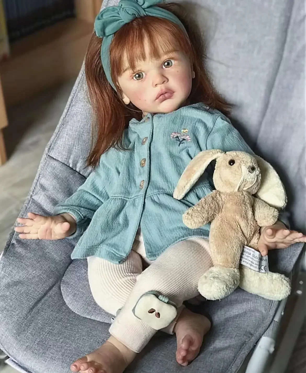 SINO-BB Customized Limited Supply24inch Reborn Baby Mattia With Hand-Rooted Red Hair Already Finished Doll With Different Dress