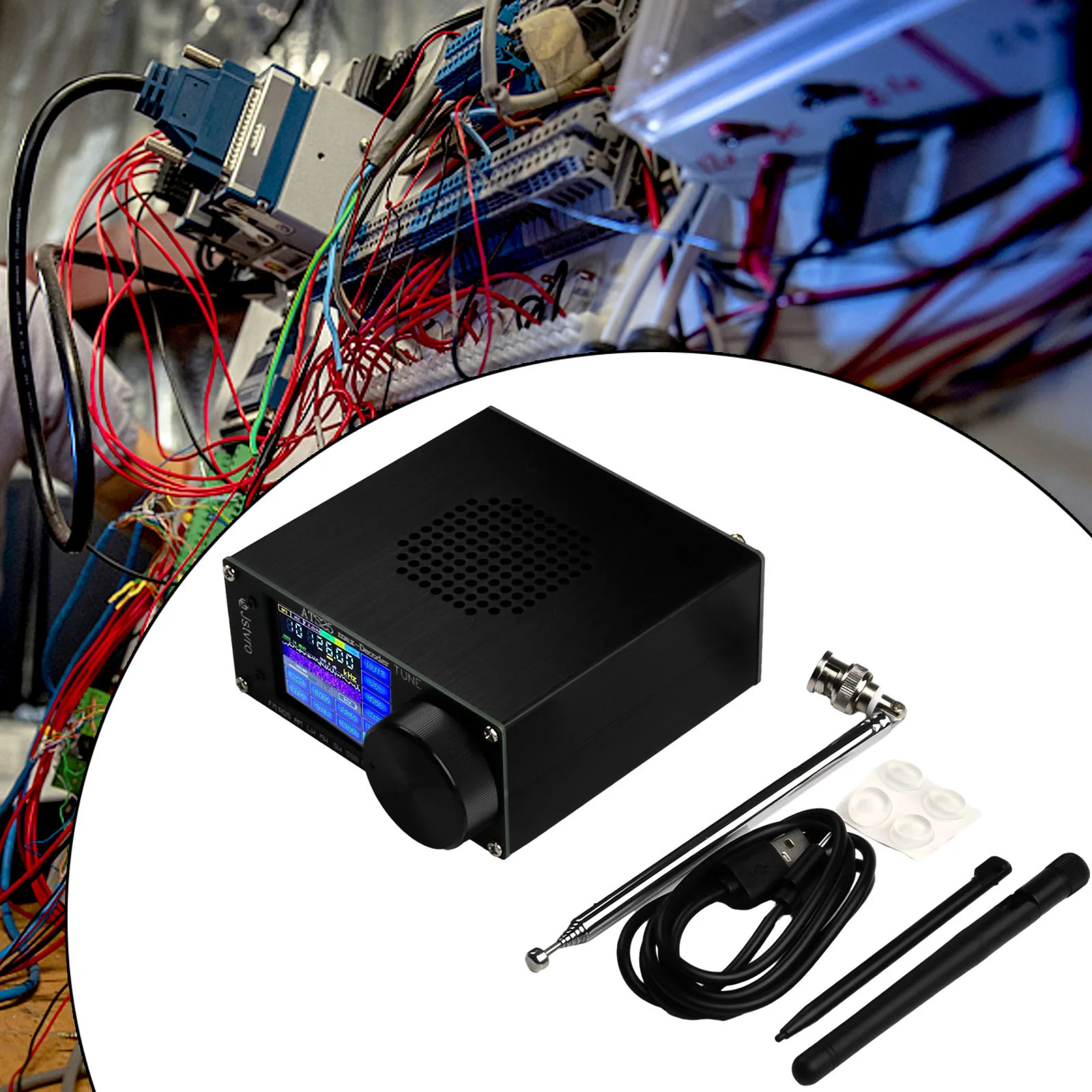 

1xRadio Receiver Kit Radio Receiver Kit FM Shortwave Black Long Wave 153-500KHz 1730-30000KHz 64-108MHz/RDS Function