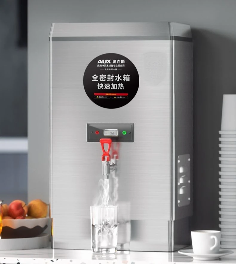 موزع مياه الشرب التجاري، غلاية مياه كهربائية ذكية من الفولاذ المقاوم للصدأ أوتوماتيكية بالكامل لمطاعم المدارس