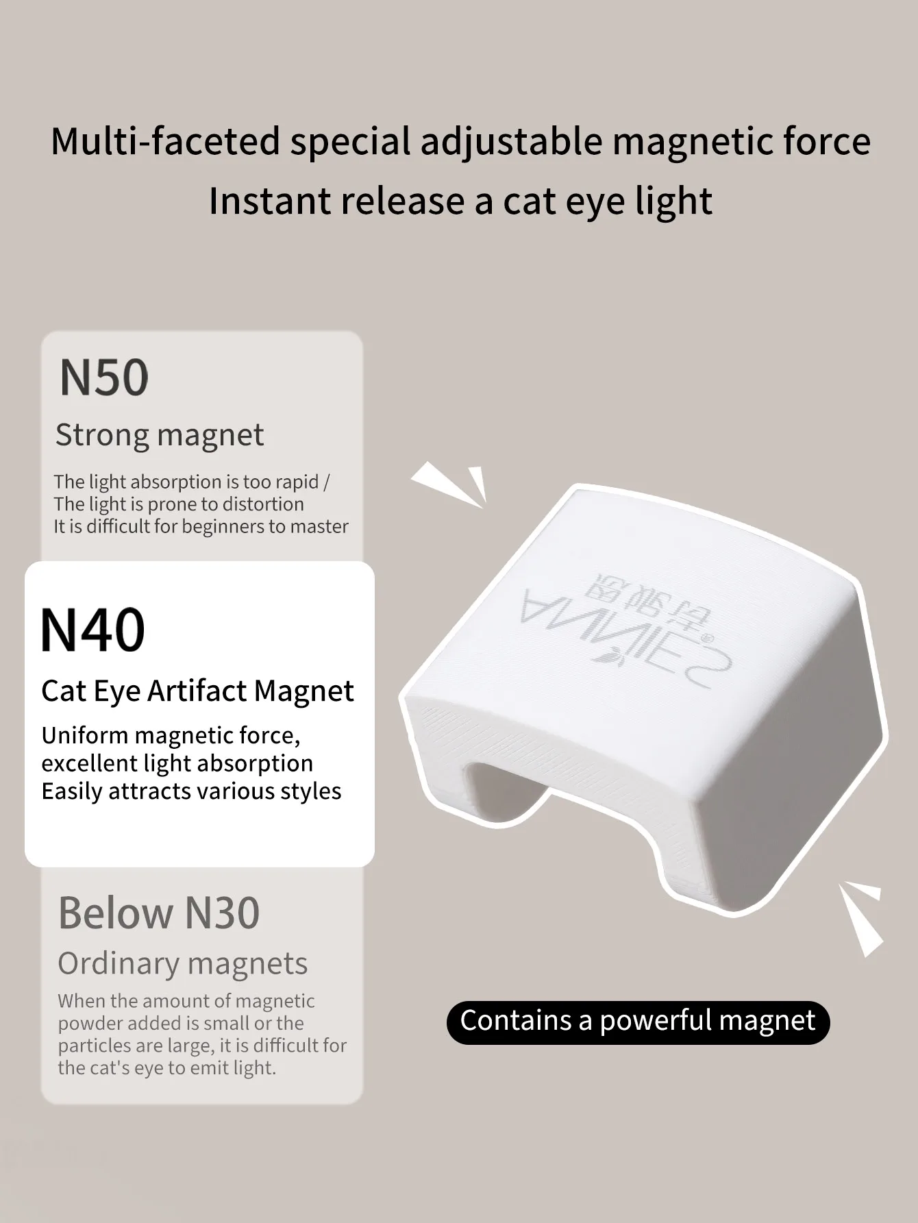 قطعة واحدة من محدد عيون القطة الأوتوماتيكي لفن الأظافر - متعدد الوظائف، قوي للغاية، مغناطيس عين القطة الفرنسية الواسعة للمبتدئين #4