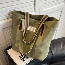 Bolso de compras de lona para mujer, bolsa de hombro de tela de algodón, ecológico, reutilizable, para compras de comestibles