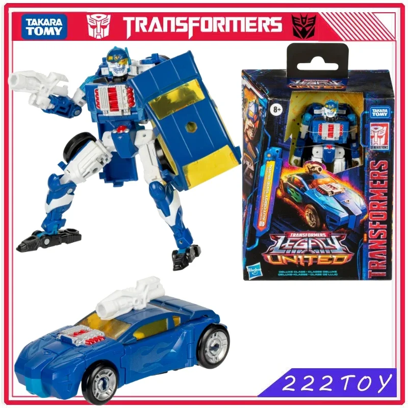 Mainan transformer Takara Tomy baru Legacy United Deluxe Class Side Burn tokoh Anime mainan Robot Action Figure hadiah hobi