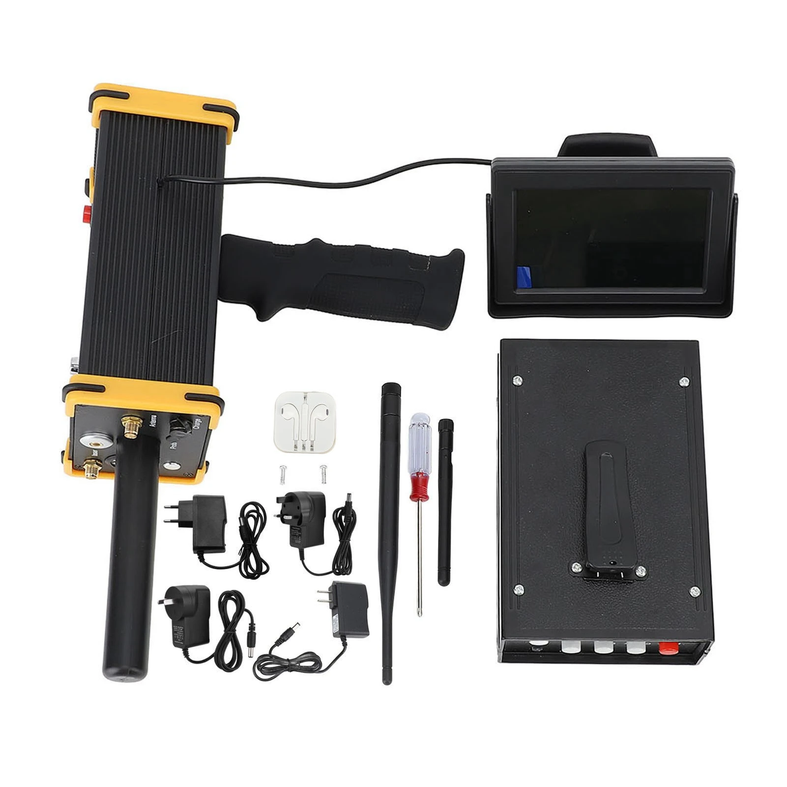 Metal Locator 1000 Meters Range High Accuracy Metal Detector 100‑240V Display Screen  Positioning with Antenna for Gold