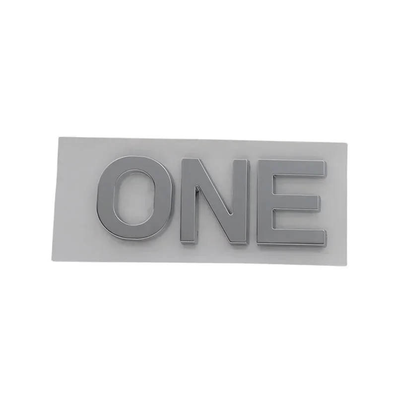 3D Premium ONE ABS Letters Sticker for Car badge Cover Upgraded Exterior Decoration Stickers Auto Accessories Decal Emblem Badge