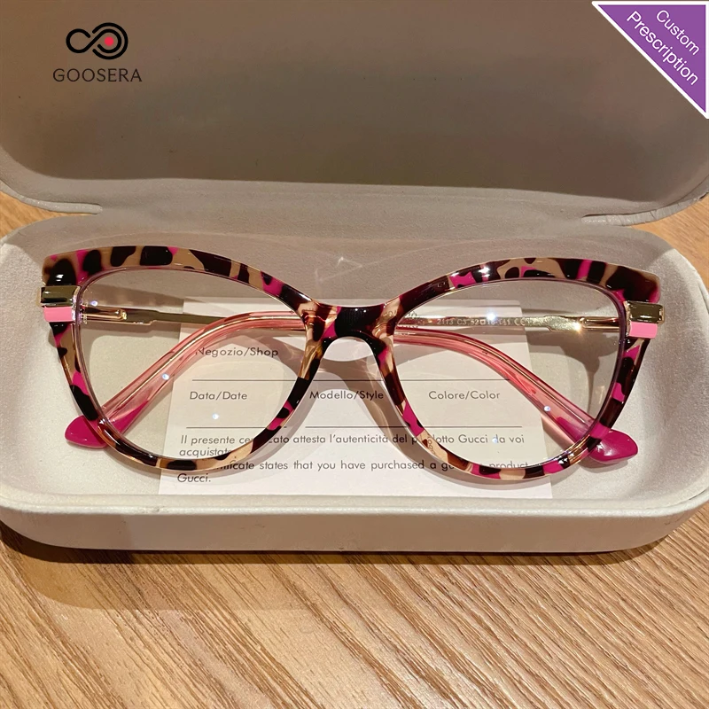 

Ladies Cat Eye Prescription Optical Eyeglasses Frame New Fashion Spring Hinge Student Myopia Hyperopia Glasses Spectacles
