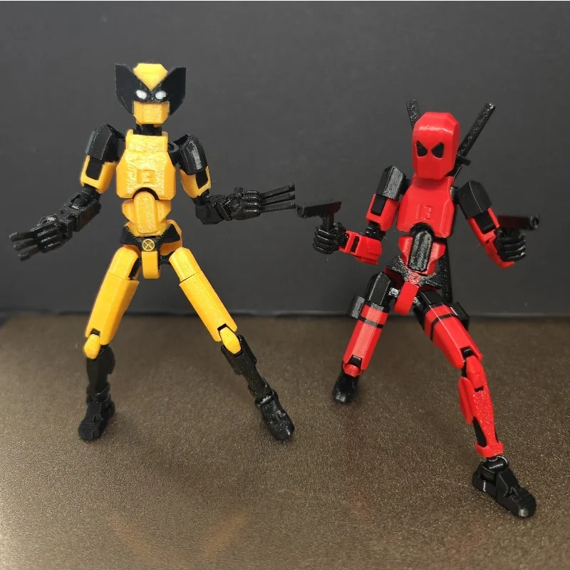 3d Printed Deadpool Marvel Legends Superheros Action Figures Toys Anime Multi-Jointed Shapeshift Mannequin Mutants Model Gifts