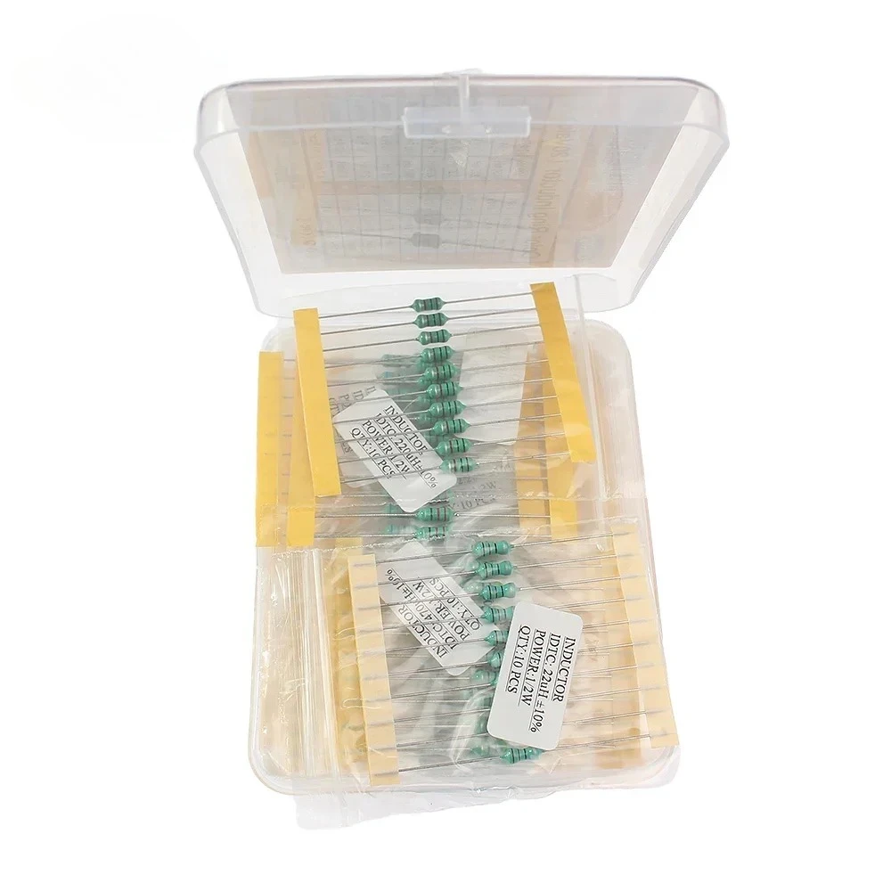 200 шт. 1/2 Вт индуктор 0,5 Вт цветной кольцевой индуктор индукторы 1UH-4,7MH 20 значенийX10 шт. набор индукторов в ассортименте