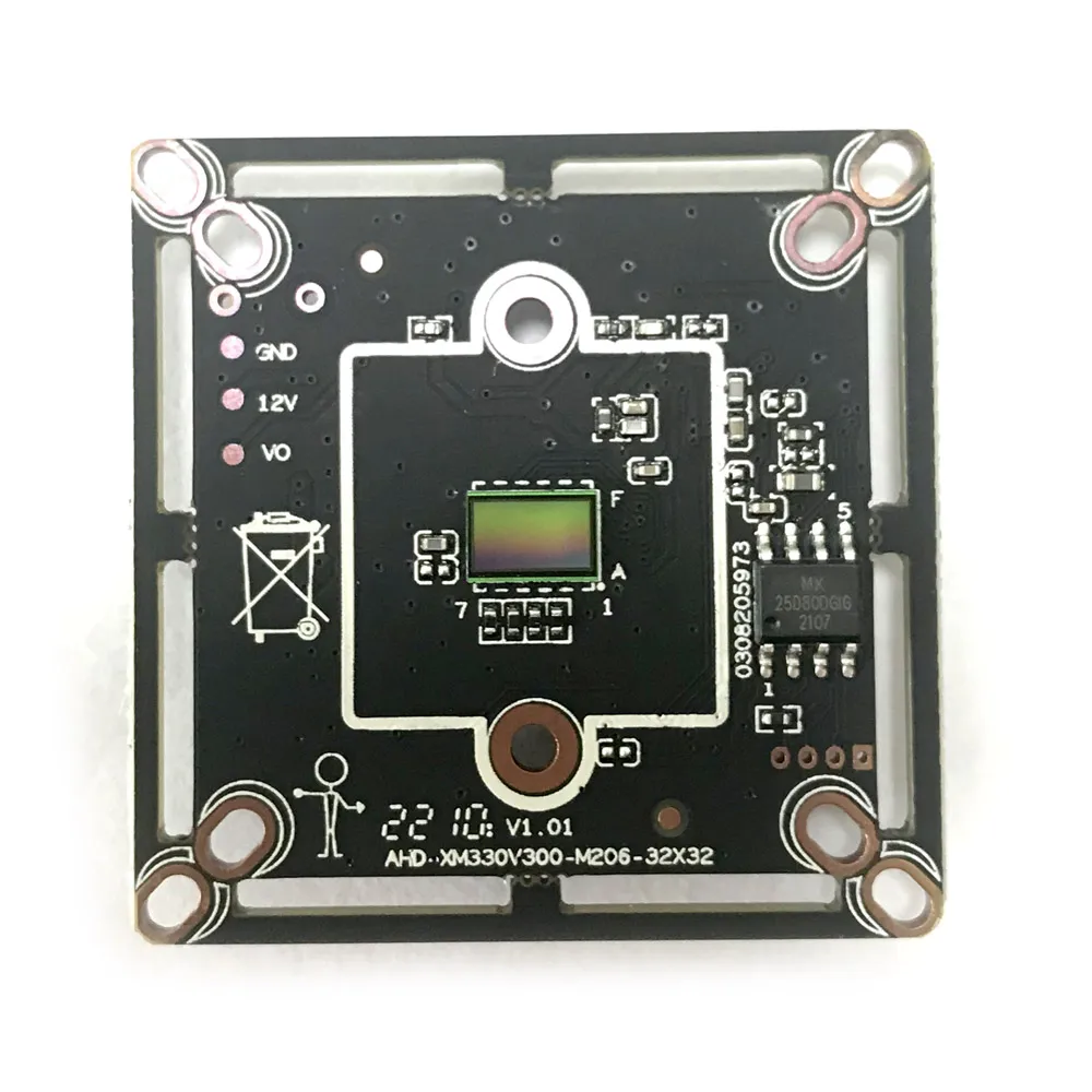 Hd 1080p ahd cctv módulo de câmera 2mp cmos segurança pcb placa principal + 3mp lente e cabo