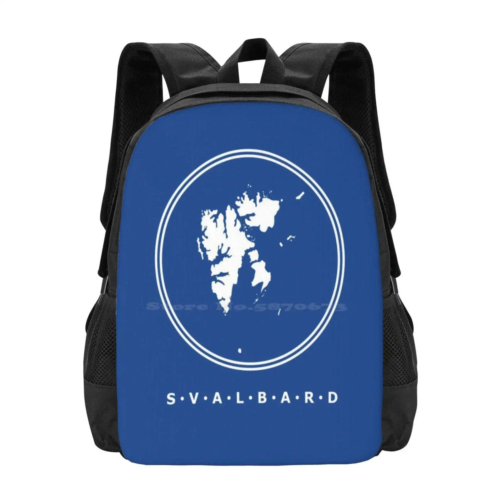 Svalbard Van Boven Nieuwkomers Unisex Tassen Studententas Rugzak Nybyen Norway Arctische Cirkel Ijsberen Eiland Ijs Natuur