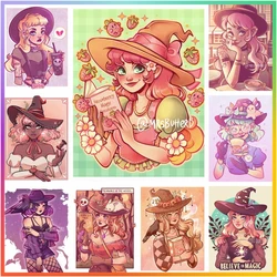 Witch Girl Magic Cross Stitch Diamond Painting Mosaic Embroidery House Decor 5D DIY Art Drawing Puzzle Pixel Hobby