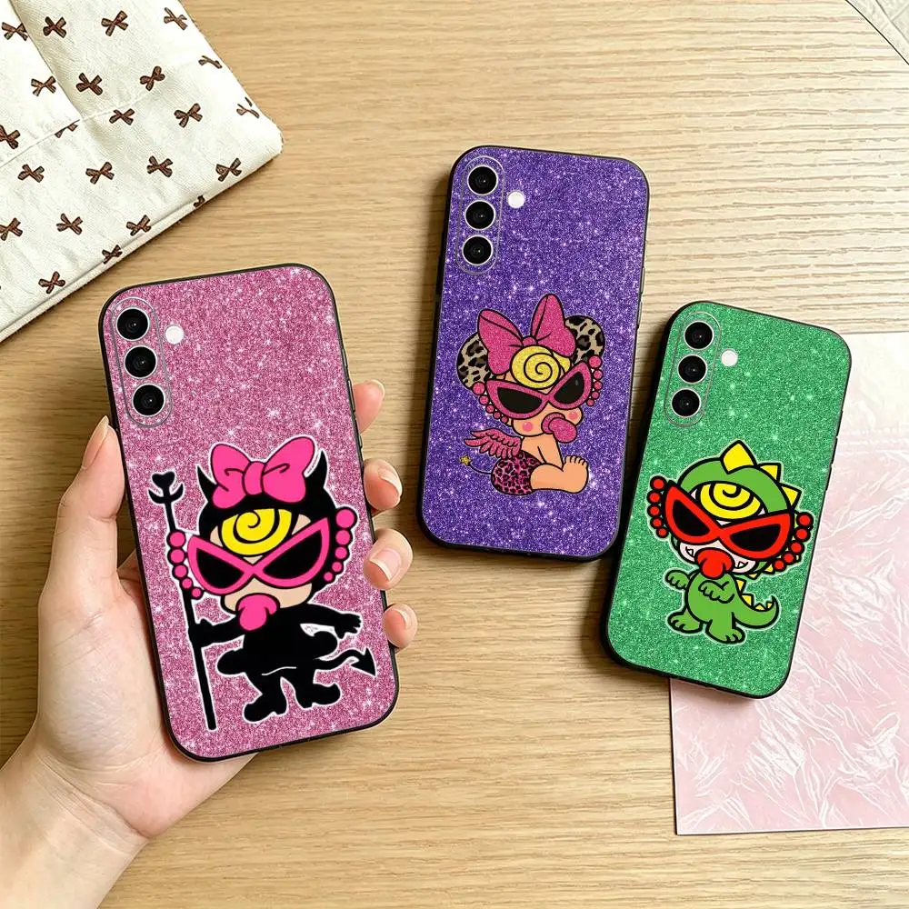 H-Hysteric COLORFUL M-Mini  Phone Case For Samsung Galaxy A73,A72,A71,A70,A53,A52,A51,Others Soft Black Cover