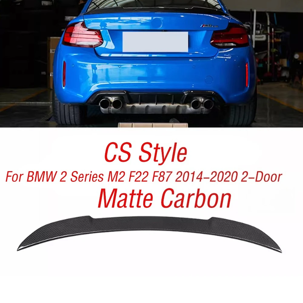 For BMW 2 Series M2 F22 F87 2014-2020 2-Door Car Spoiler Wing Rear Trunk Lip Tail Fin Bodykit Tuning Guard Board Lid Accessories view 4