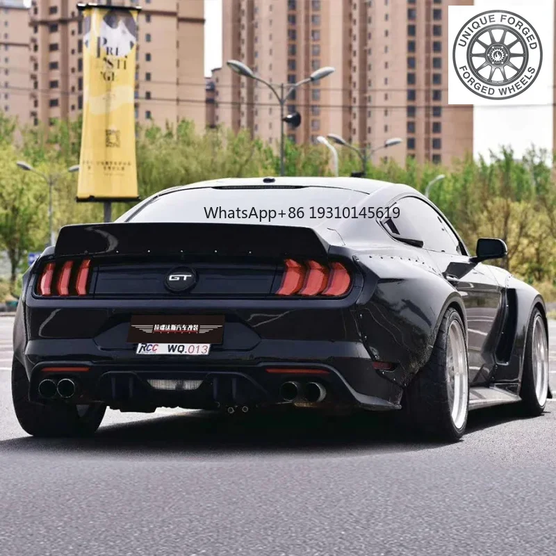 

Широкий обвес для Ford Mustang: передний спойлер, боковые юбки, расширители арок, аксессуары