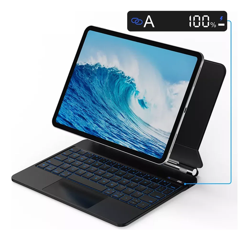 Teclado mágico inteligente Bettdow para iPad 10a geração 10.9 A2696/A2757 iPad A16 A3354 A3355 A3356