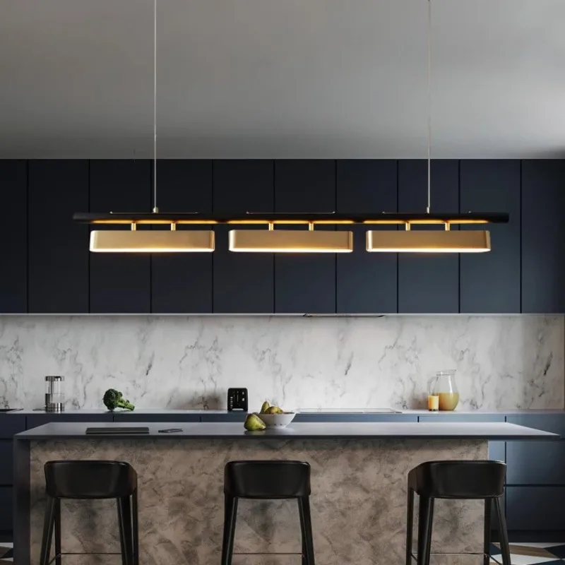 

Hardware LED Chandelier Parlor Exhibition Hall Ceiling Light Modern Luxury Tricolor Lighting Lamps Eye Protection Ceiling Lamp