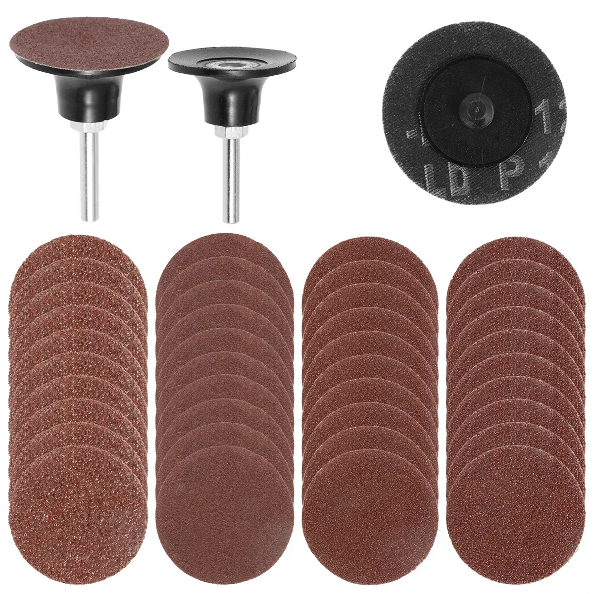 40Pcs Sanding Disc for Grinding 2inch Sanding Pads 24 60 80 120 Grit Grinder Wear Resistant Dry Sanding Paper with Turntable2025